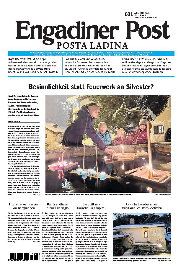 Engadiner Post Nr. 001 vom Donnerstag, 04.01.2024
