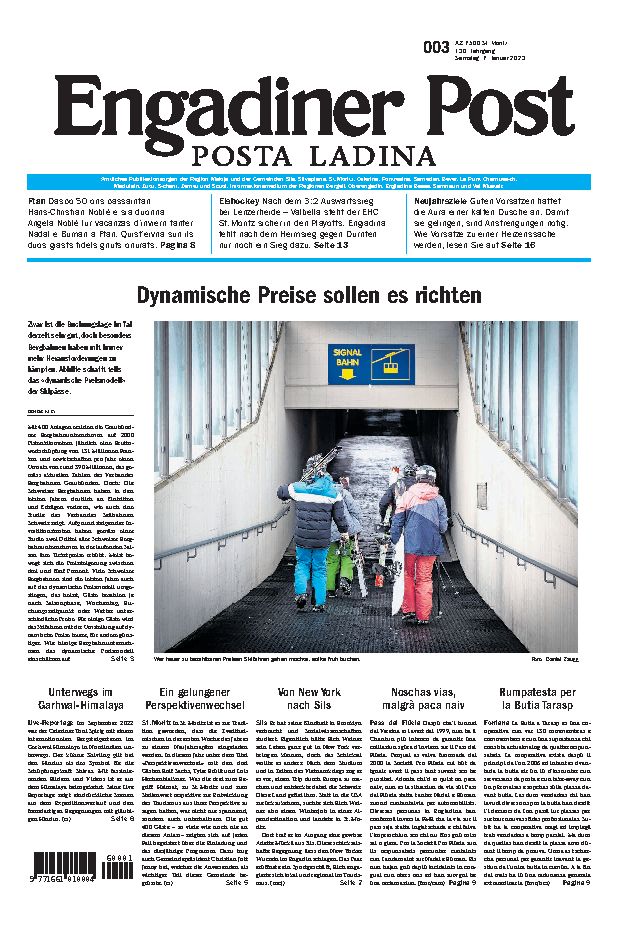 Engadiner Post Nr. 003 vom Samstag, 07.01.2023