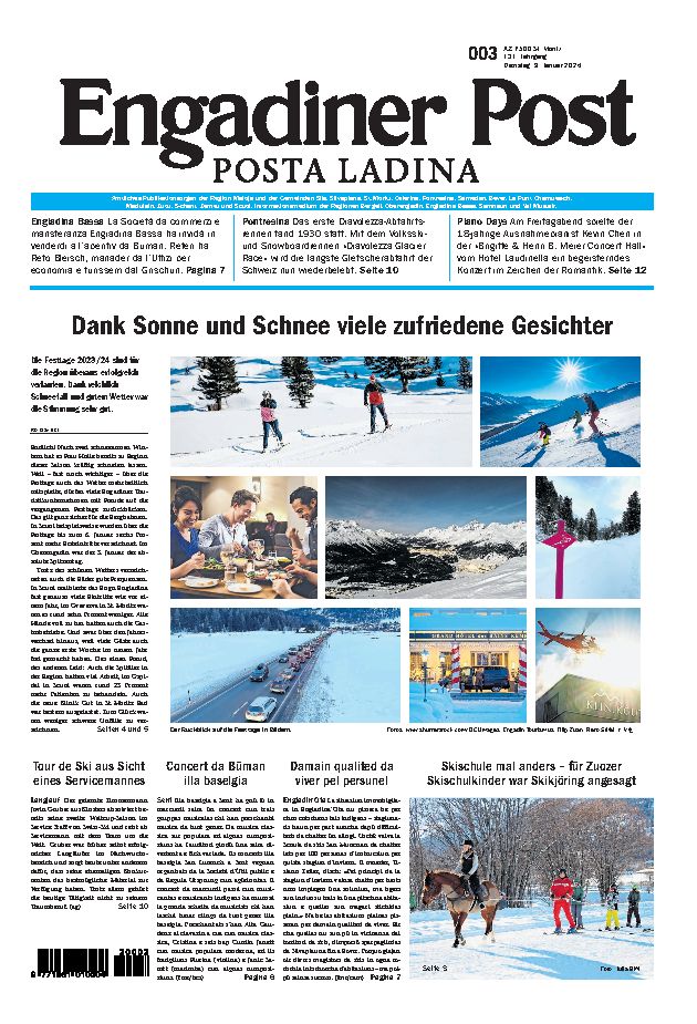 Engadiner Post Nr. 003 vom Dienstag, 09.01.2024