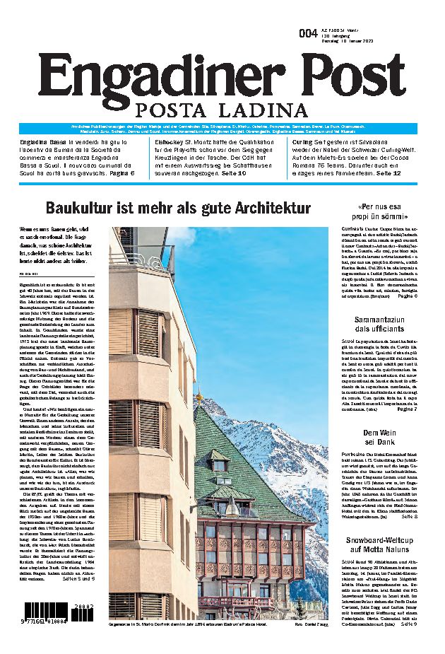 Engadiner Post Nr. 004 vom Dienstag, 10.01.2023