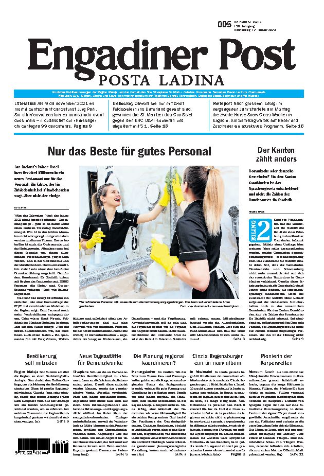 Engadiner Post Nr. 005 vom Donnerstag, 12.01.2023