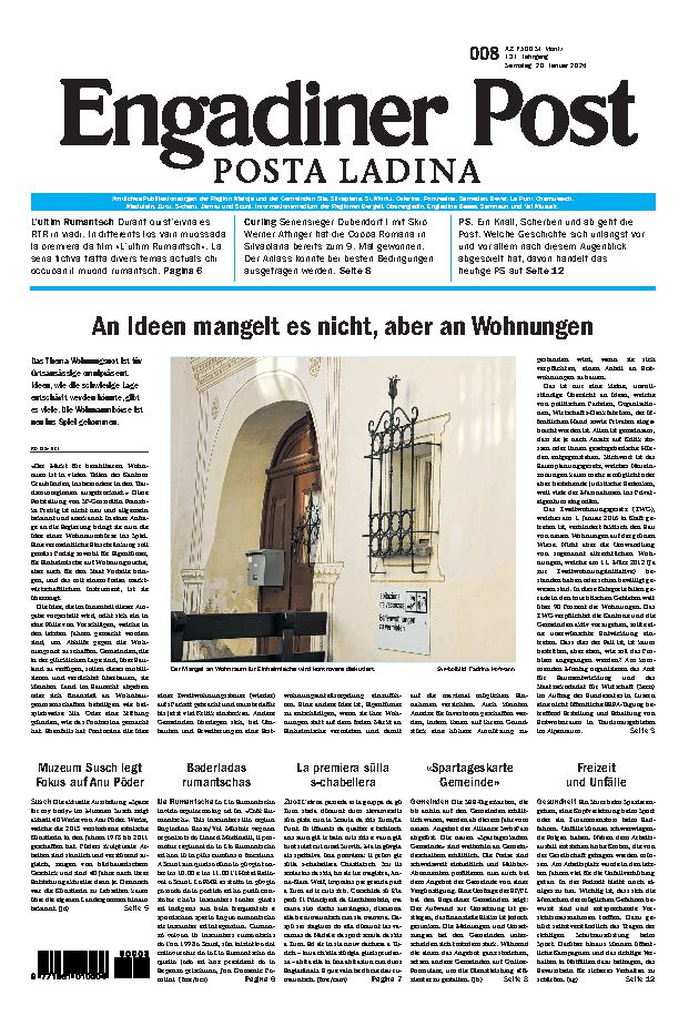 Engadiner Post Nr. 008 vom Samstag, 20.01.2024
