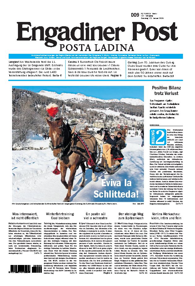 Engadiner Post Nr. 009 vom Dienstag, 23.01.2024