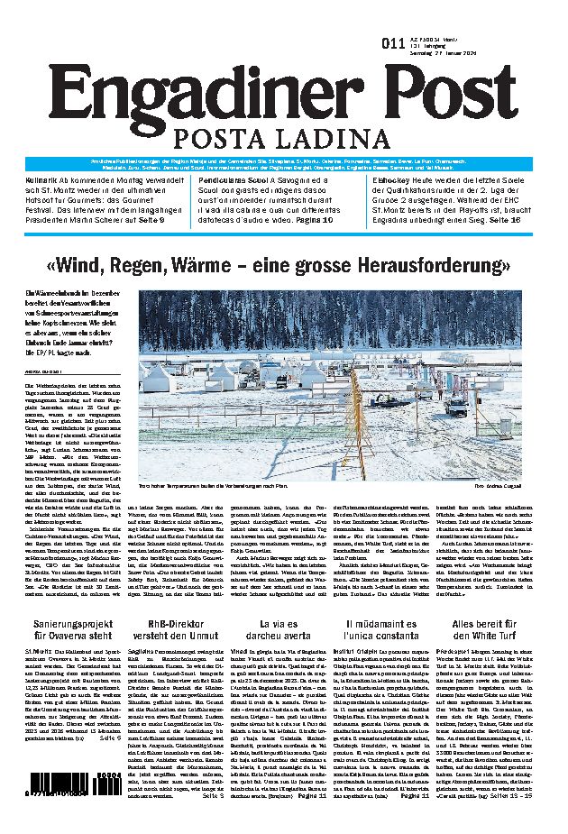 Engadiner Post Nr. 011 vom Samstag, 27.01.2024