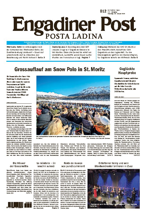 Engadiner Post Nr. 012 vom Dienstag, 30.01.2024