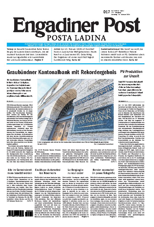 Engadiner Post Nr. 017 vom Samstag, 10.02.2024