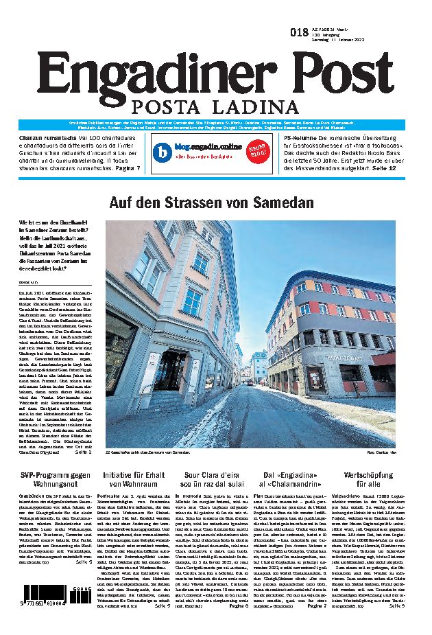 Engadiner Post Nr. 018 vom Samstag, 11.02.2023