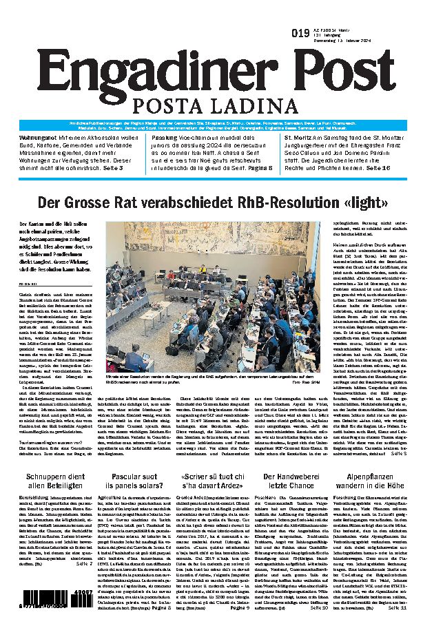 Engadiner Post Nr. 019 vom Donnerstag, 15.02.2024