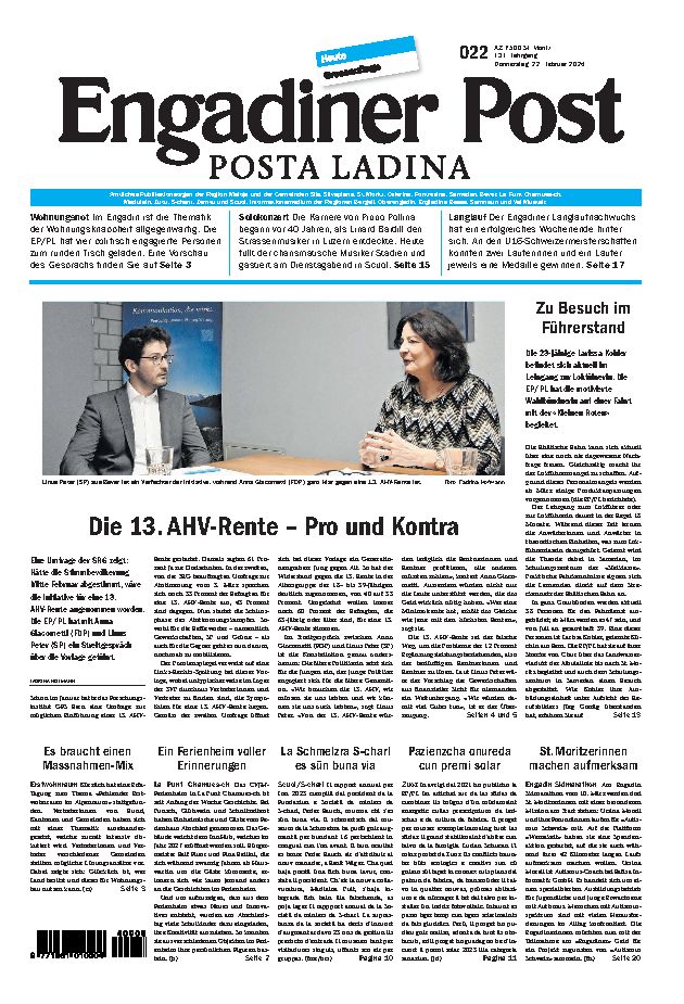 Engadiner Post Nr. 022 vom Donnerstag, 22.02.2024