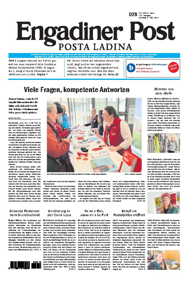 Engadiner Post Nr. 028 vom Samstag, 08.03.2025