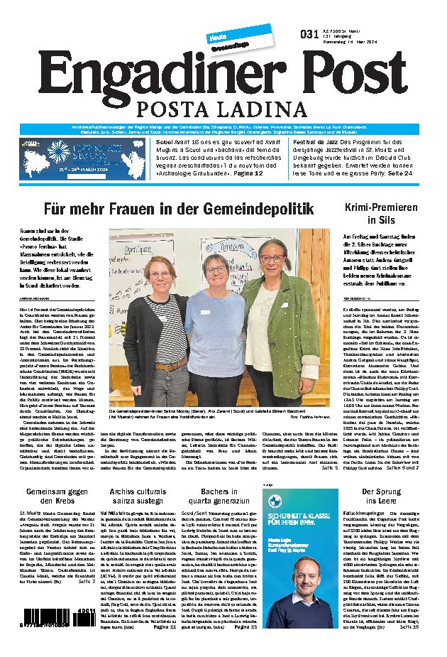 Engadiner Post Nr. 031 vom Donnerstag, 14.03.2024