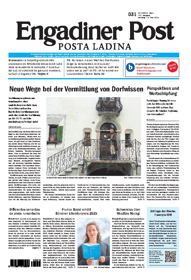Engadiner Post Nr. 031 vom Samstag, 15.03.2025