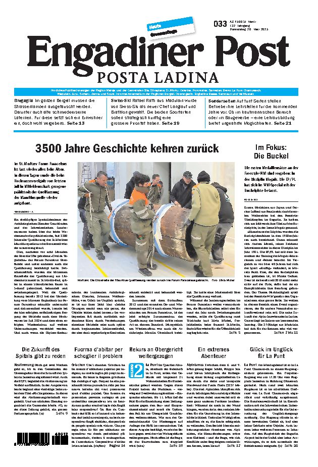 Engadiner Post Nr. 033 vom Donnerstag, 20.03.2025