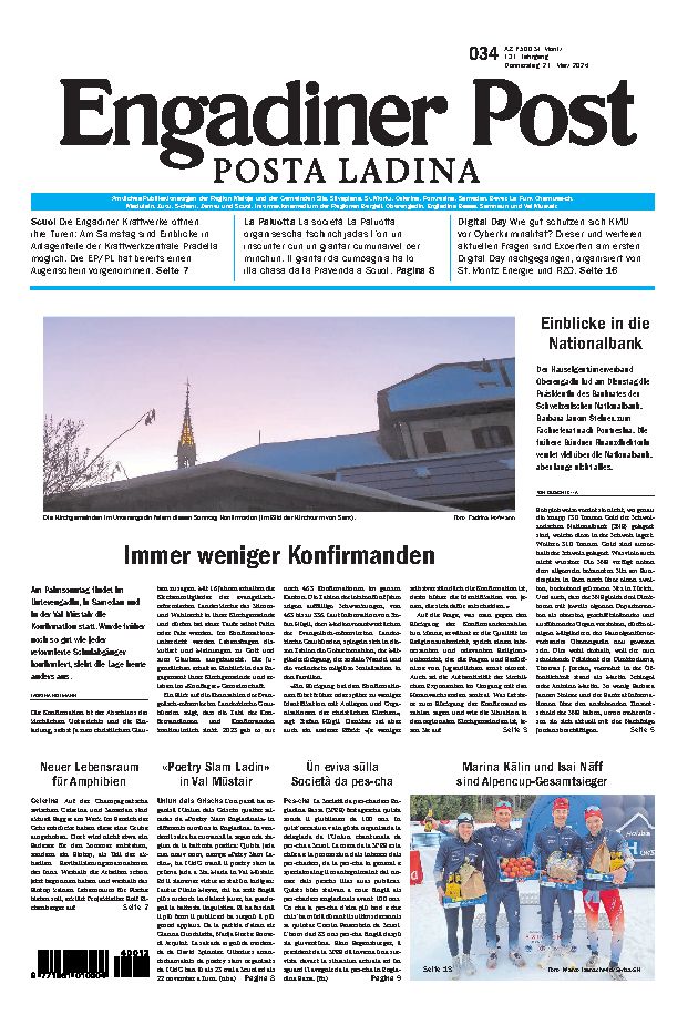 Engadiner Post Nr. 034 vom Donnerstag, 21.03.2024