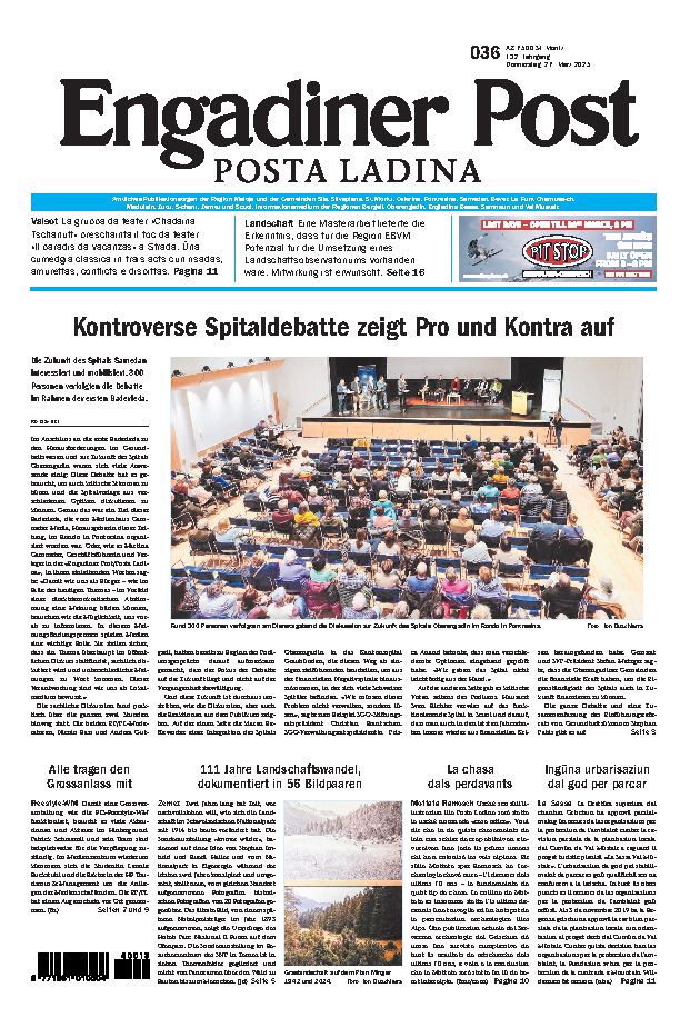 Engadiner Post Nr. 036 vom Donnerstag, 27.03.2025
