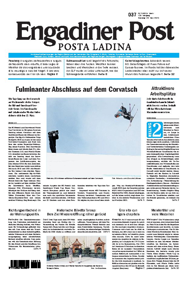 Engadiner Post Nr. 037 vom Dienstag, 28.03.2023