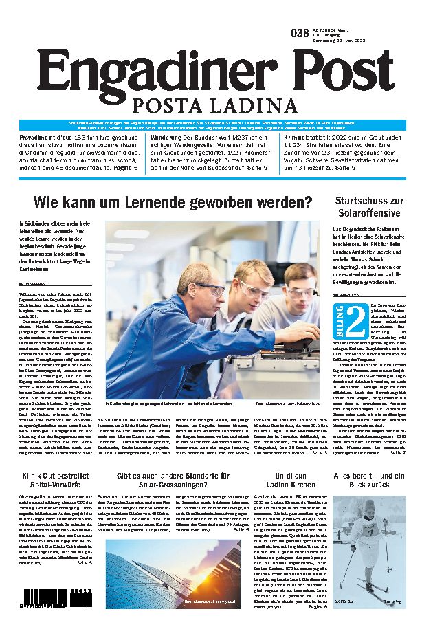 Engadiner Post Nr. 038 vom Donnerstag, 30.03.2023