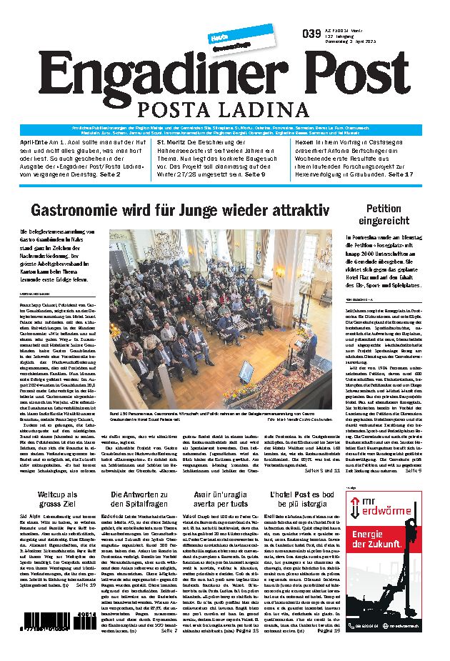 Engadiner Post Nr. 039 vom Donnerstag, 03.04.2025