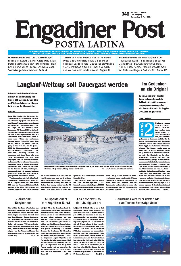 Engadiner Post Nr. 040 vom Donnerstag, 04.04.2024