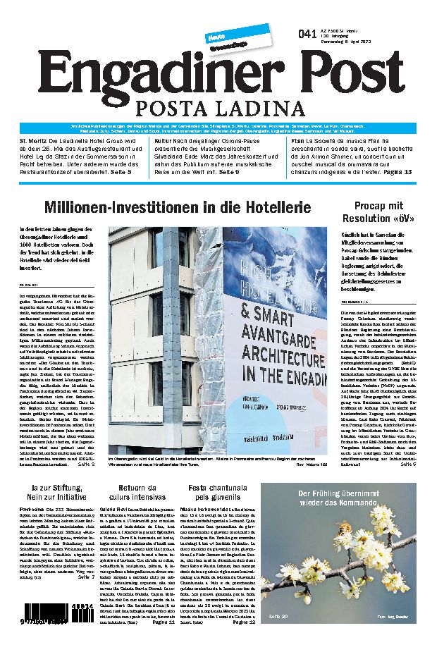 Engadiner Post Nr. 041 vom Donnerstag, 06.04.2023