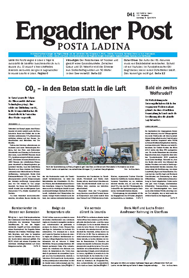 Engadiner Post Nr. 041 vom Samstag, 06.04.2024