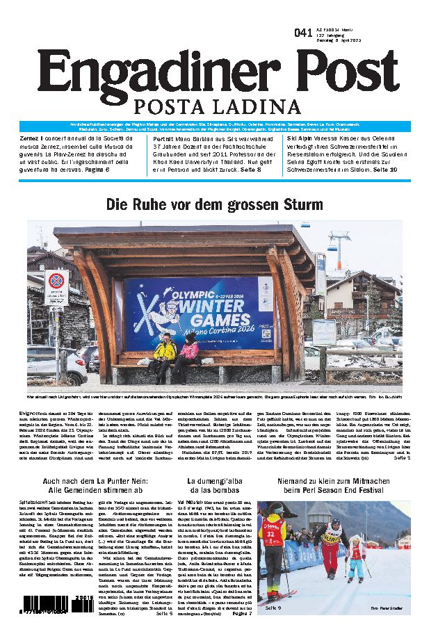 Engadiner Post Nr. 041 vom Dienstag, 08.04.2025