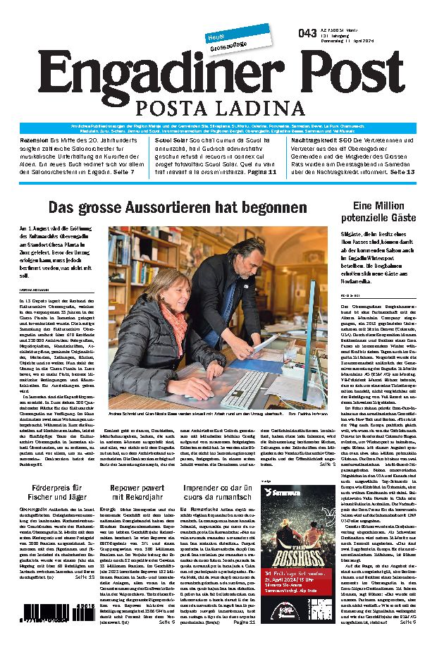 Engadiner Post Nr. 043 vom Donnerstag, 11.04.2024