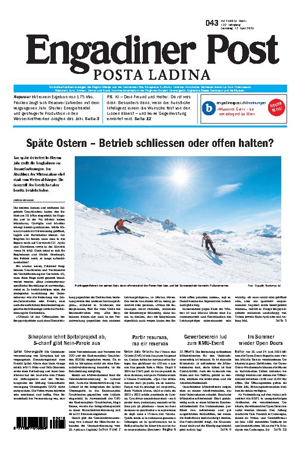 Engadiner Post Nr. 043 vom Samstag, 12.04.2025
