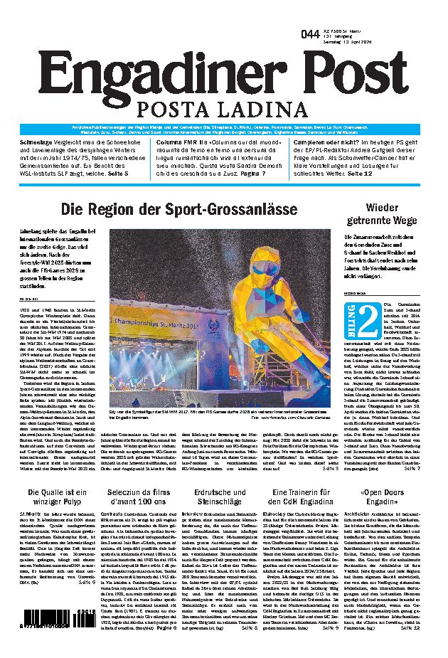 Engadiner Post Nr. 044 vom Samstag, 13.04.2024