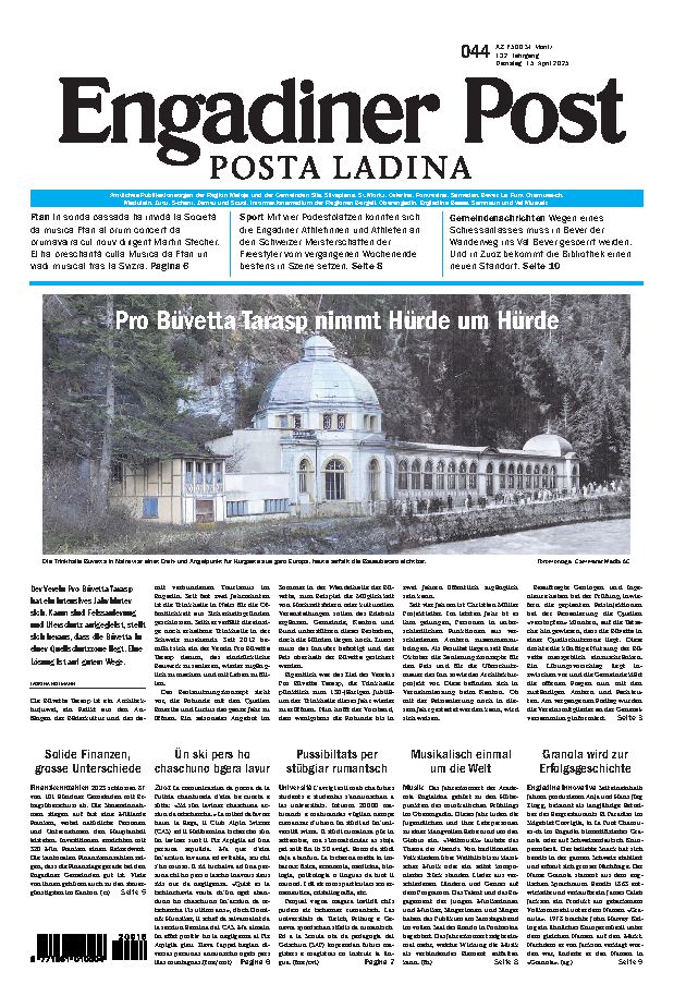 Engadiner Post Nr. 044 vom Dienstag, 15.04.2025