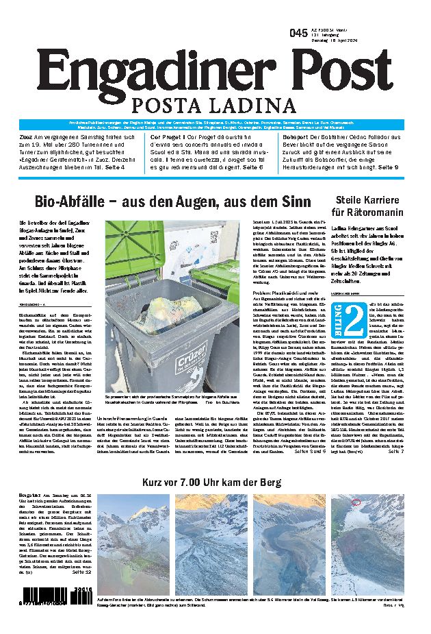Engadiner Post Nr. 045 vom Dienstag, 16.04.2024