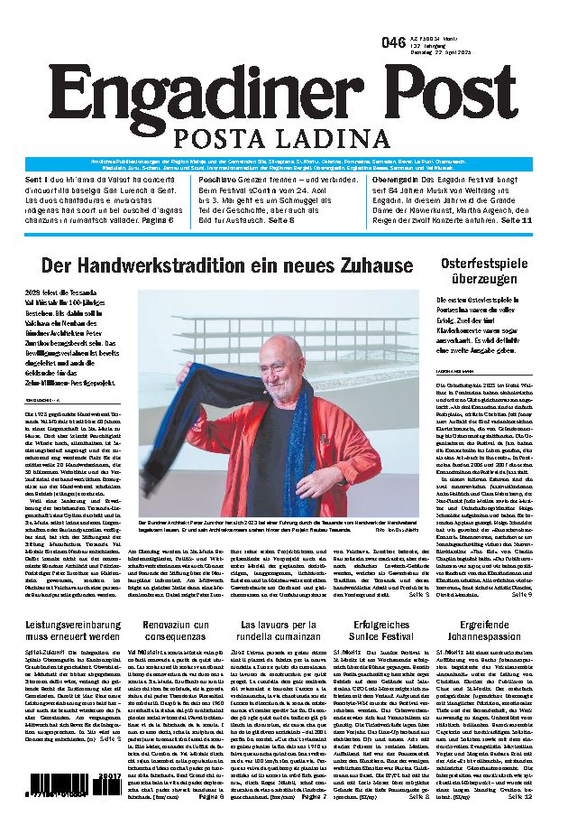 Engadiner Post Nr. 046 vom Dienstag, 22.04.2025