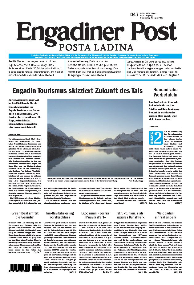 Engadiner Post Nr. 047 vom Donnerstag, 24.04.2025
