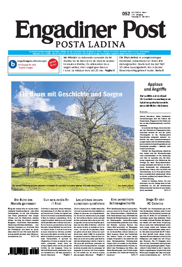 Engadiner Post Nr. 052 vom Dienstag, 06.05.2025