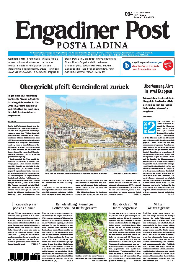 Engadiner Post Nr. 054 vom Samstag, 10.05.2025
