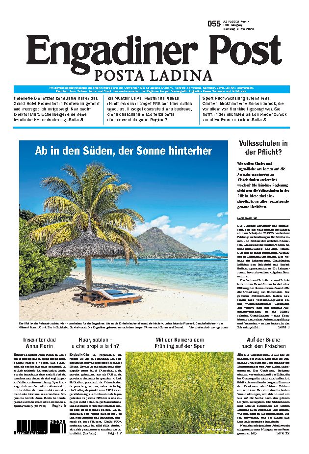 Engadiner Post Nr. 055 vom Dienstag, 09.05.2023