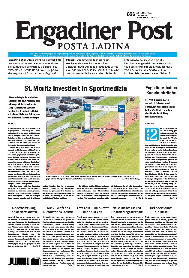 Engadiner Post Nr. 056 vom Donnerstag, 15.05.2025