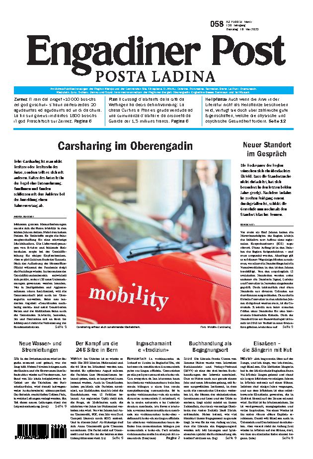 Engadiner Post Nr. 058 vom Dienstag, 16.05.2023