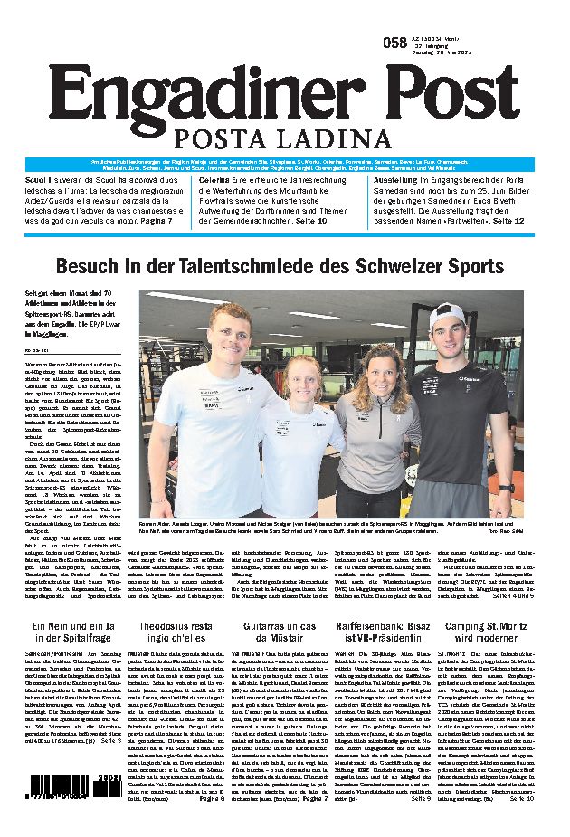 Engadiner Post Nr. 058 vom Dienstag, 20.05.2025