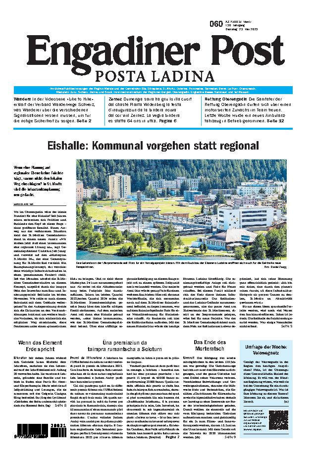 Engadiner Post Nr. 060 vom Dienstag, 23.05.2023