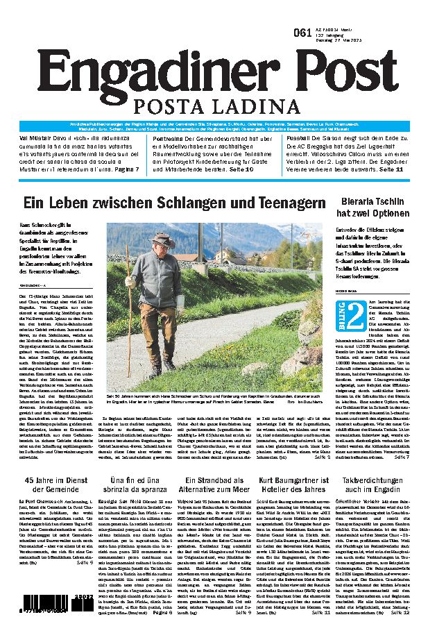 Engadiner Post Nr. 061 vom Dienstag, 27.05.2025