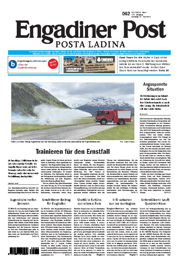 Engadiner Post Nr. 062 vom Samstag, 31.05.2025