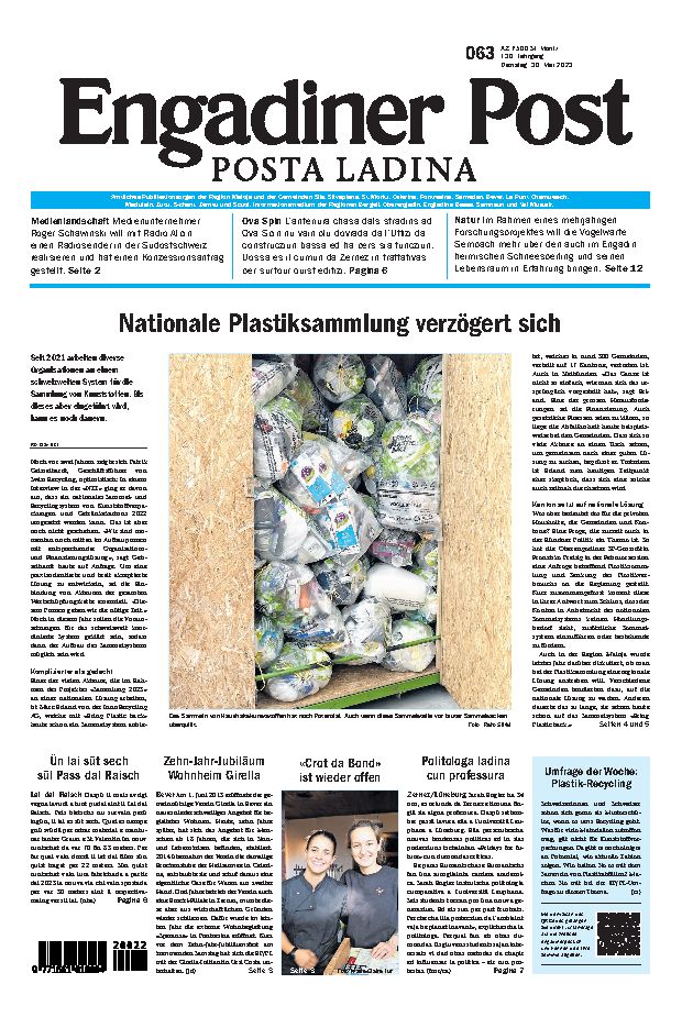 Engadiner Post Nr. 063 vom Dienstag, 30.05.2023