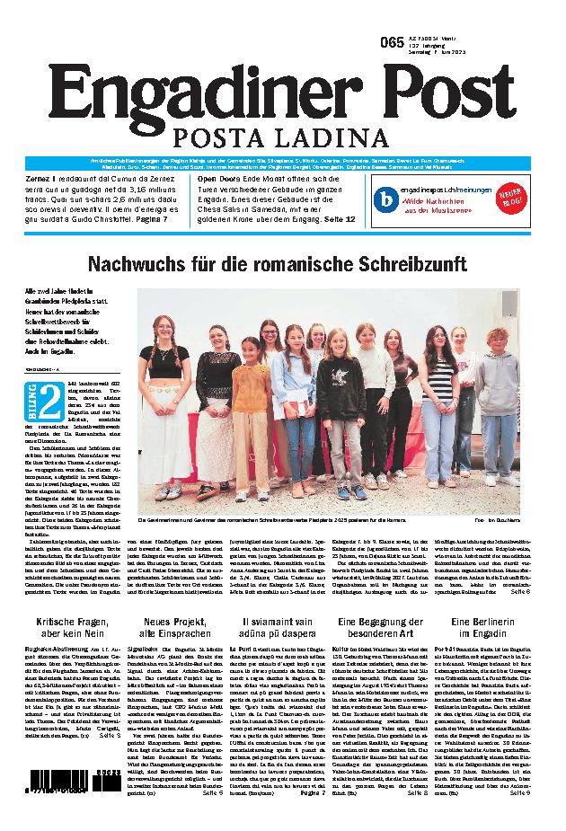 Engadiner Post Nr. 065 vom Samstag, 07.06.2025