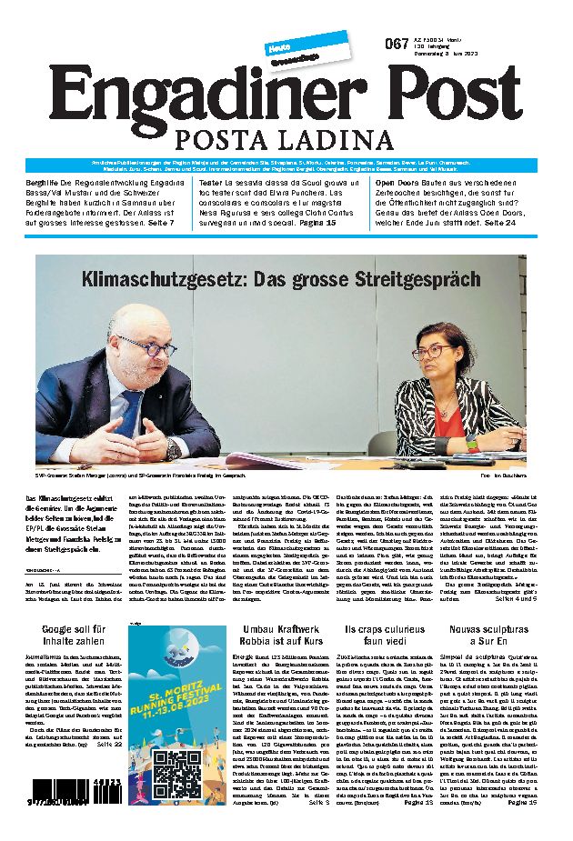 Engadiner Post Nr. 067 vom Donnerstag, 08.06.2023