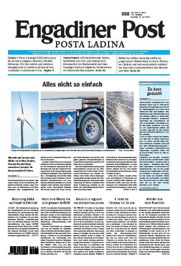 Engadiner Post Nr. 068 vom Samstag, 10.06.2023