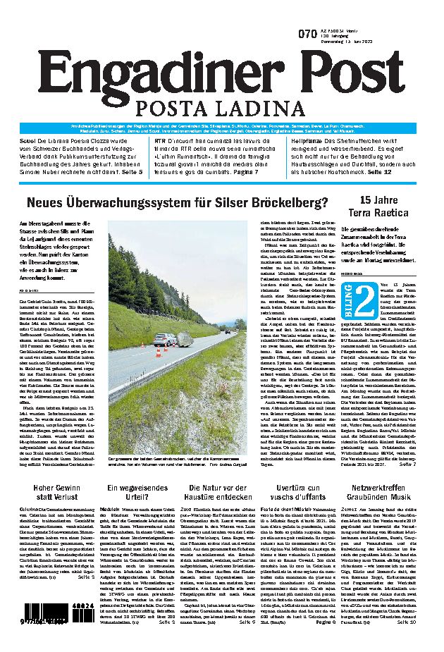 Engadiner Post Nr. 070 vom Donnerstag, 15.06.2023