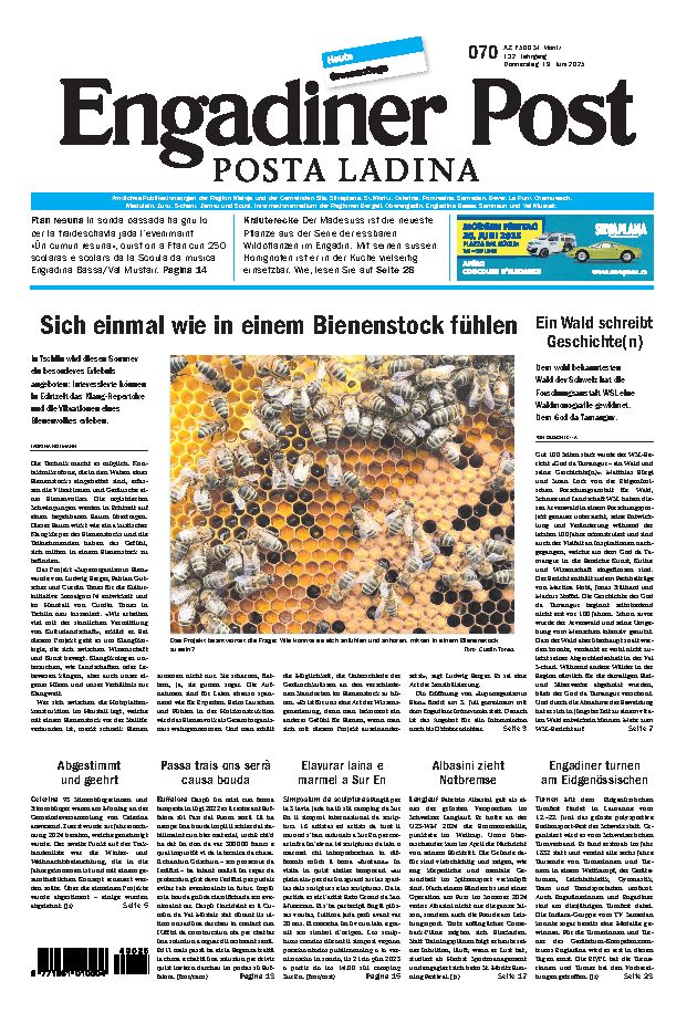 Engadiner Post Nr. 070 vom Donnerstag, 19.06.2025