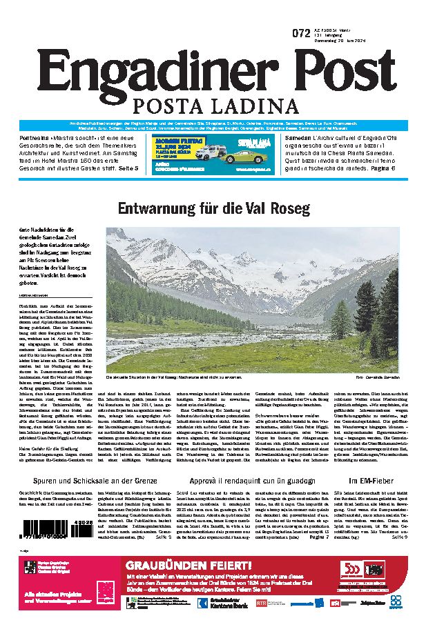 Engadiner Post Nr. 072 vom Donnerstag, 20.06.2024