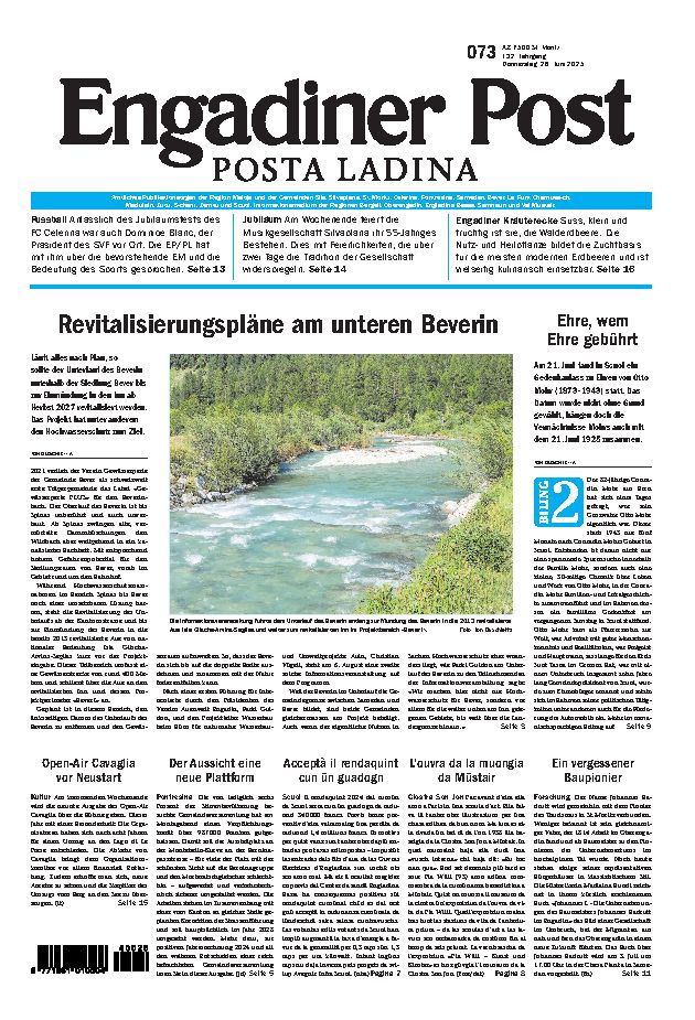 Engadiner Post Nr. 073 vom Donnerstag, 26.06.2025